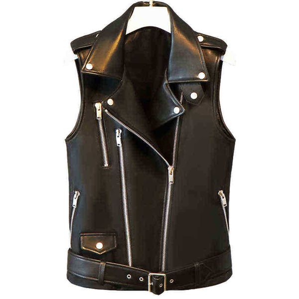 lautaro autumn short black spring soft faux leather motorcycle vest women zipper cool sleeveless biker jacket 4xl 5xl 6xl 7xl j220727
lautaro autumn short black spring soft faux leather motorcycle vest women zipper cool sleeveless biker jacket 4xl 5xl 6xl 7xl j220727