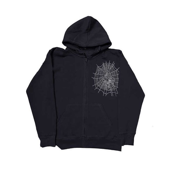 men's hoodies sweatshirts goth spider web embellished rhinestone oversized zip hoodie women fall popular harajuku y2k high street coupl, Black
men's hoodies sweatshirts goth spider web embellished rhinestone oversized zip hoodie women fall popular harajuku y2k high street coupl, Black