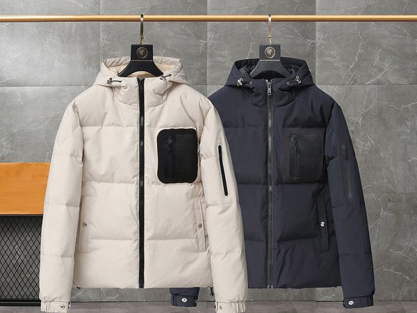 men's down parkas winter men's hooded down jacket casual versatile thickened warm highquality down jacket 221111, Black
men's down parkas winter men's hooded down jacket casual versatile thickened warm highquality down jacket 221111, Black