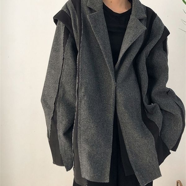 womens wool blends eam loose fit gray colorblock big size woolen coat parkas long sleeve women fashion autumn winter 1df0391 221113, Black
womens wool blends eam loose fit gray colorblock big size woolen coat parkas long sleeve women fashion autumn winter 1df0391 221113, Black