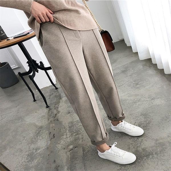 womens pants capris thicken women woolen tweed pencil spring winter trousers ol style wool female work suit pant loose 221113, Black;white
womens pants capris thicken women woolen tweed pencil spring winter trousers ol style wool female work suit pant loose 221113, Black;white