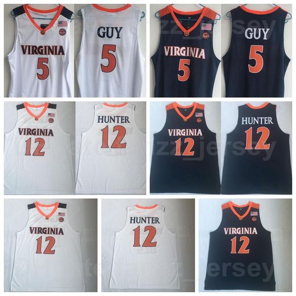 ncaa college virginia cavaliers 5 kyle guy jersey university basketball 12 deandre hunter navy blue white team color breathable pure cotton, Black
ncaa college virginia cavaliers 5 kyle guy jersey university basketball 12 deandre hunter navy blue white team color breathable pure cotton, Black