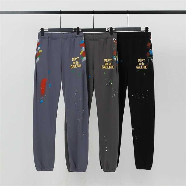 pants fashion galleryes designer casual dept high street ink splashing letters printed loose leggings men's women's sports, Black
pants fashion galleryes designer casual dept high street ink splashing letters printed loose leggings men's women's sports, Black