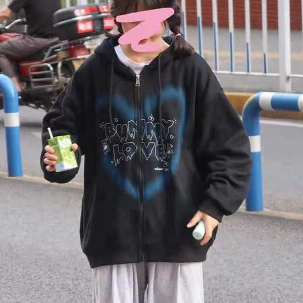 men's hoodies sweatshirts y2k zip up hoodies women 2022 new harajuku heart letter bear print sweatshirt hip hop long sleeve oversized e, Black
men's hoodies sweatshirts y2k zip up hoodies women 2022 new harajuku heart letter bear print sweatshirt hip hop long sleeve oversized e, Black