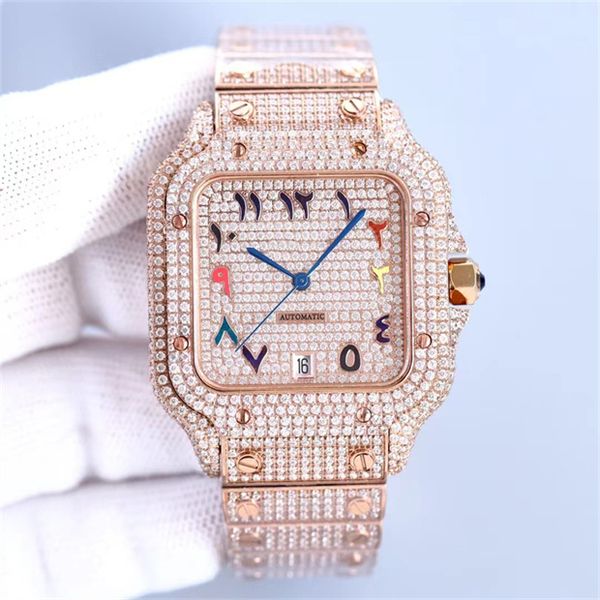 montre de luxe diamond watch men watches automatic machine movement super luminous sapphire scratch resistant glass waterproof 100m mosan mo, Slivery;brown
montre de luxe diamond watch men watches automatic machine movement super luminous sapphire scratch resistant glass waterproof 100m mosan mo, Slivery;brown