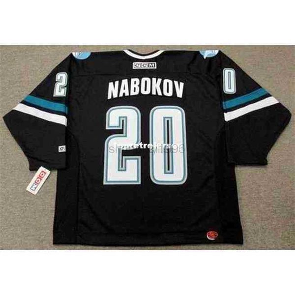 college hockey wears wholesale mens evgeni nabokov 2002 ccm alternate retro hockey jersey, Black
college hockey wears wholesale mens evgeni nabokov 2002 ccm alternate retro hockey jersey, Black