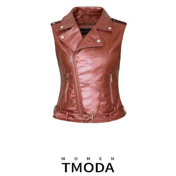 tmoda248 2022 new fashion women spring autunm red faux leather vest jackets lady bomber motorcycle cool outerwear jacket with belt j220727, Black
tmoda248 2022 new fashion women spring autunm red faux leather vest jackets lady bomber motorcycle cool outerwear jacket with belt j220727, Black