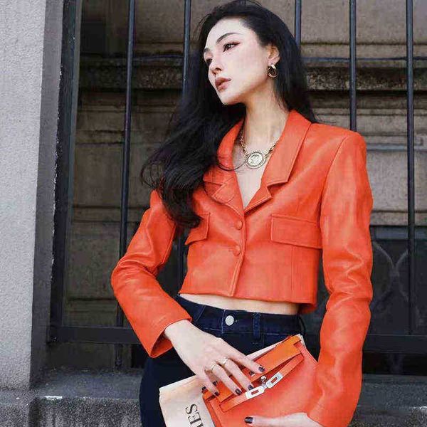 women leather jackets 2022 autumn spring jackets bomber style lady motorcycle genuine sheepskin short fg4058 j220727, Black
women leather jackets 2022 autumn spring jackets bomber style lady motorcycle genuine sheepskin short fg4058 j220727, Black