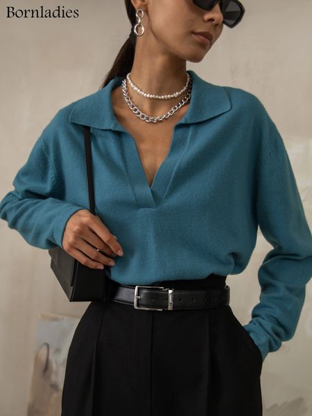 women's sweaters bornladies vintage polo collar sweater autumn winter women loose thick pullover women oversize warm sweater jumper 221, White;black
women's sweaters bornladies vintage polo collar sweater autumn winter women loose thick pullover women oversize warm sweater jumper 221, White;black