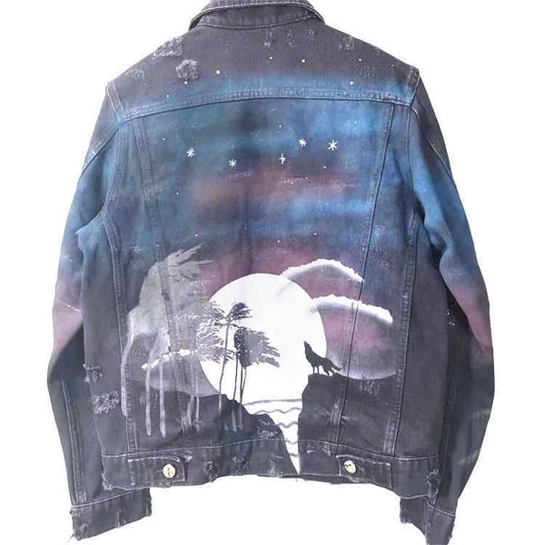 men designer coats amri fashion jackets ffo ins style coat men's fashion brand washing graffiti scraped holes slim men's amr casua, Black;brown
men designer coats amri fashion jackets ffo ins style coat men's fashion brand washing graffiti scraped holes slim men's amr casua, Black;brown
