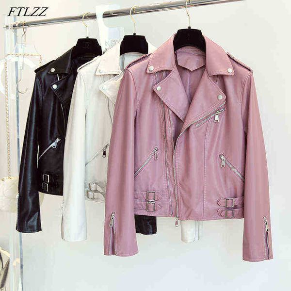 ftlzz spring autumn locomotive style faux leather jacket women lapel soft pu leather short jacket biker zipper outfit female chic j220727, Black
ftlzz spring autumn locomotive style faux leather jacket women lapel soft pu leather short jacket biker zipper outfit female chic j220727, Black