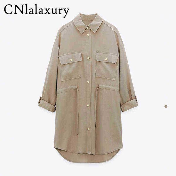 2021 spring new women solid long sleeves vintage shirt jacket lace up turndown collar outfit female casual loose jacket chic j220727, Black
2021 spring new women solid long sleeves vintage shirt jacket lace up turndown collar outfit female casual loose jacket chic j220727, Black