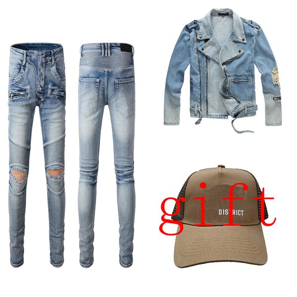 black pants men women jeans and jacket gift a hat outwear jeans slim small straight jean couple sweatshirts hip hop coat autumn winter coats, Blue
black pants men women jeans and jacket gift a hat outwear jeans slim small straight jean couple sweatshirts hip hop coat autumn winter coats, Blue
