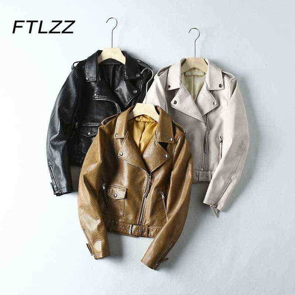 pu leather jacket women spring autumn motorcycle lapels long sleeves zipper vintage faux leather jacket woman slim biker jacket j220727, Black
pu leather jacket women spring autumn motorcycle lapels long sleeves zipper vintage faux leather jacket woman slim biker jacket j220727, Black