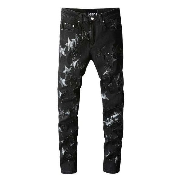 designer amirs mens jeans 691 high street fashion brand black five pointed star jeans for young men, Blue
designer amirs mens jeans 691 high street fashion brand black five pointed star jeans for young men, Blue