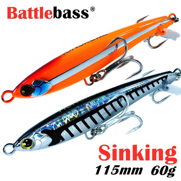 baits lures battlebass sinking pencil fishing 115mm60g stickbait wobbler artificial hard bait for sea tuna 221111
baits lures battlebass sinking pencil fishing 115mm60g stickbait wobbler artificial hard bait for sea tuna 221111