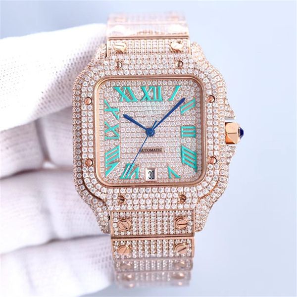 montre de luxe diamond watch men watches automatic machine movement super luminous sapphire scratch resistant glass waterproof 100m mosan mo, Slivery;brown
montre de luxe diamond watch men watches automatic machine movement super luminous sapphire scratch resistant glass waterproof 100m mosan mo, Slivery;brown