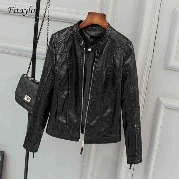 fitaylor new women faux leather jacket biker jacket spring autumn black zippers outfit o neck slim motorcycle pu leather jackets j220727
fitaylor new women faux leather jacket biker jacket spring autumn black zippers outfit o neck slim motorcycle pu leather jackets j220727