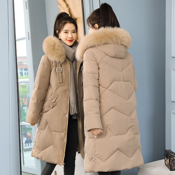 qnpqyx new fashion winter parkas women white big fur hooded thick down coats x-long female jackets coat slim warm winter outwear, Black
qnpqyx new fashion winter parkas women white big fur hooded thick down coats x-long female jackets coat slim warm winter outwear, Black