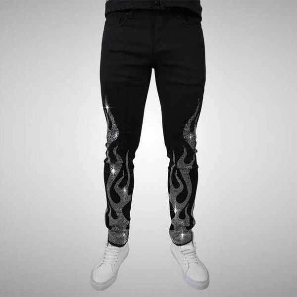 men's jeans 2021 men's stretchy black jeans skinny slim fit drill punk streetwear biker trousers man rhinestone hole denim pencil, Blue
men's jeans 2021 men's stretchy black jeans skinny slim fit drill punk streetwear biker trousers man rhinestone hole denim pencil, Blue