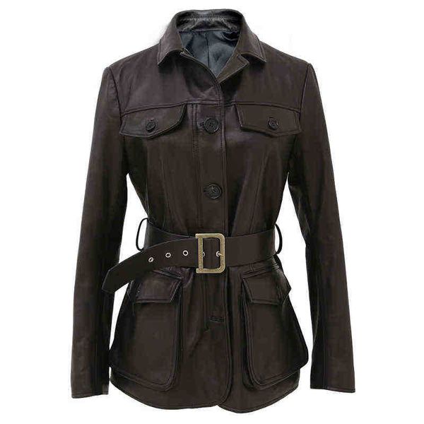 lautaro black leather jacket women long sleeve collar belt many pockets safari style plus size faux leather shirt women j220727
lautaro black leather jacket women long sleeve collar belt many pockets safari style plus size faux leather shirt women j220727