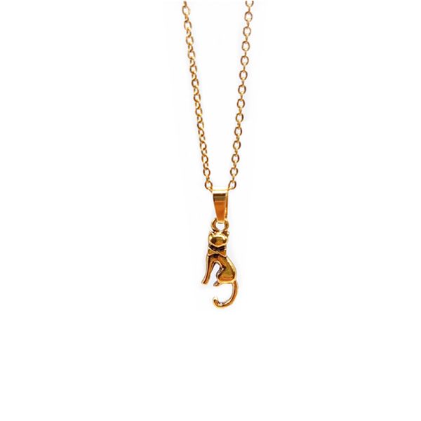 wjzb fashion stereoscopic cat pendant necklaces retro punk stainless steel collarbone necklace jewelry wholesale, Silver
wjzb fashion stereoscopic cat pendant necklaces retro punk stainless steel collarbone necklace jewelry wholesale, Silver