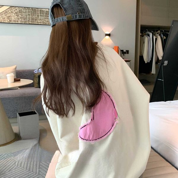women's hoodies sweatshirts autumn design sense of korean in 2022 small moon patch, Black
women's hoodies sweatshirts autumn design sense of korean in 2022 small moon patch, Black