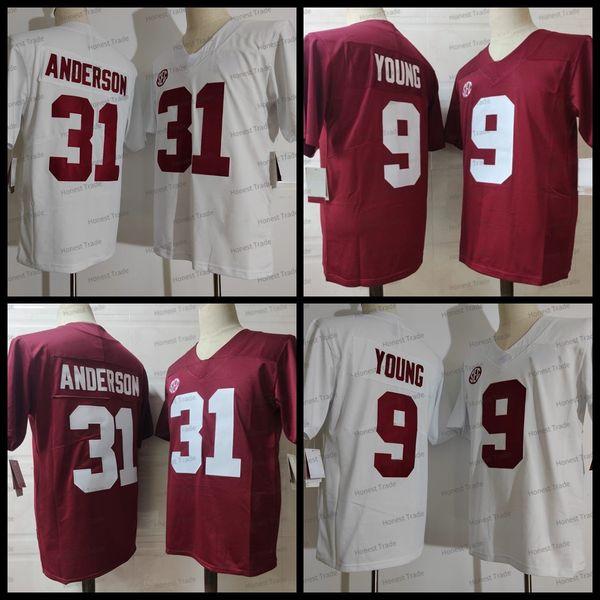 ncaa 31 anderson football jersey 9 young red white mens stitched alabama college jerseys embroidered, Black;red
ncaa 31 anderson football jersey 9 young red white mens stitched alabama college jerseys embroidered, Black;red