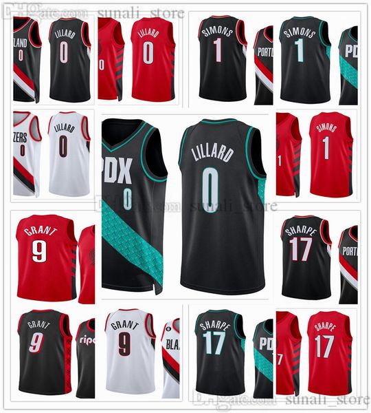 2022-23 city black 0 basketball damian lillard jerseys jerami grant 9 anfernee simons 1 shaedon sharpe 17 statement red white men women yout, Black;red
2022-23 city black 0 basketball damian lillard jerseys jerami grant 9 anfernee simons 1 shaedon sharpe 17 statement red white men women yout, Black;red