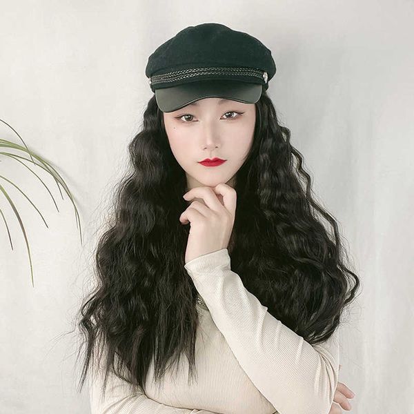 women's hair wigs lace synthetic navy hat wig integrated black corn perm head cover tiktok live broadcast women's long curly hair
women's hair wigs lace synthetic navy hat wig integrated black corn perm head cover tiktok live broadcast women's long curly hair