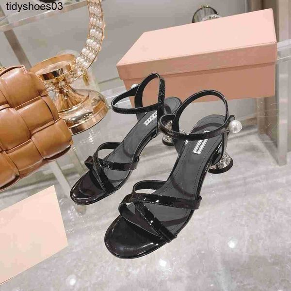 women designers rois miu home sandals women's cross rhinestone back patent leather mary jane pumps mid jeweled heel, Black
women designers rois miu home sandals women's cross rhinestone back patent leather mary jane pumps mid jeweled heel, Black
