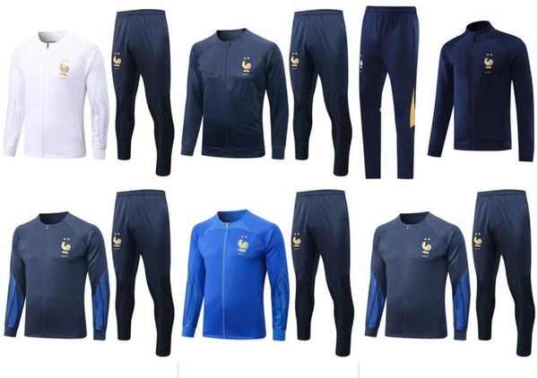 22 23 french tracksuits camisetas de football tracksuit 2022/23 french man set training suit jacket barca chandal futbol survetement, Black
22 23 french tracksuits camisetas de football tracksuit 2022/23 french man set training suit jacket barca chandal futbol survetement, Black