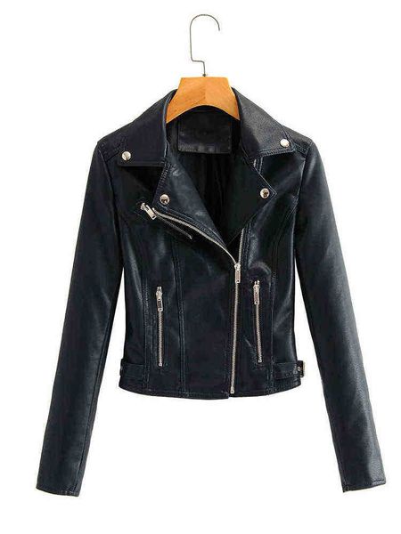 ailegogo new women streetwear moto biker black pu faux soft leather short jacket spring autumn female zipper coat ladies outwear j220727
ailegogo new women streetwear moto biker black pu faux soft leather short jacket spring autumn female zipper coat ladies outwear j220727