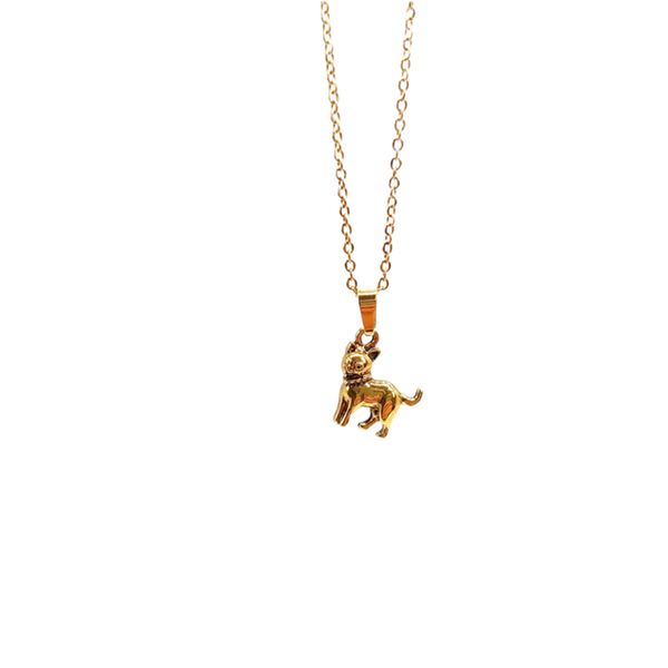wjzb fashion hound necklace retro punk stainless steel collarbone pendant necklaces jewelry wholesale, Silver
wjzb fashion hound necklace retro punk stainless steel collarbone pendant necklaces jewelry wholesale, Silver
