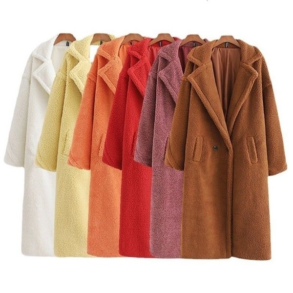womens wool blends winter jacket women thick warm teddy coat outwear long trench coats women camel overcoat luxury female with pocket 221113, Black
womens wool blends winter jacket women thick warm teddy coat outwear long trench coats women camel overcoat luxury female with pocket 221113, Black