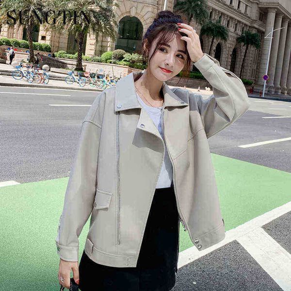 sungtin fashion women faux leather jacket oversized jacket spring autumn loose biker motorcycle jackets female punk streetwear j220727, Black
sungtin fashion women faux leather jacket oversized jacket spring autumn loose biker motorcycle jackets female punk streetwear j220727, Black