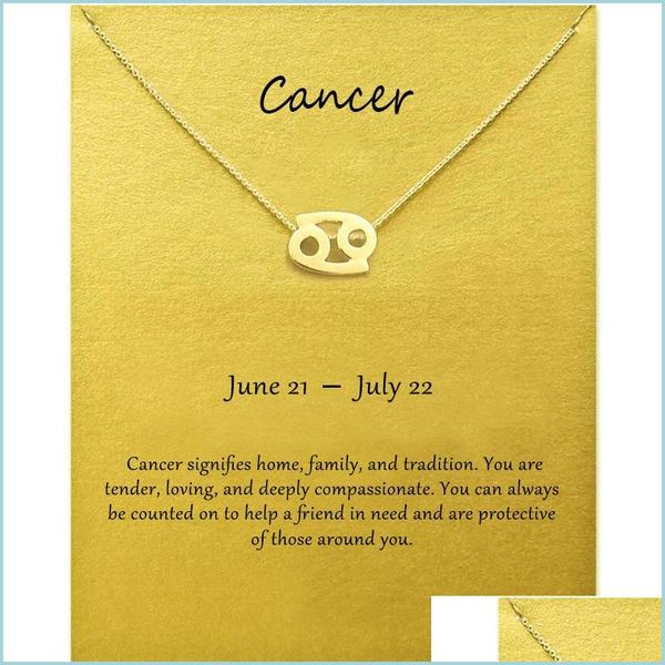pendant necklaces fashion jewelry 12 constellation cancer pendant necklaces for women zodiac chains necklace gold sier color birthda dhybs, Silver
pendant necklaces fashion jewelry 12 constellation cancer pendant necklaces for women zodiac chains necklace gold sier color birthda dhybs, Silver