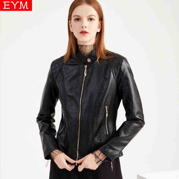 2021 new fashion women faux leather jacket biker black coat lady stand collar pu motorcycle jackets loose streetwear outerwear j220727
2021 new fashion women faux leather jacket biker black coat lady stand collar pu motorcycle jackets loose streetwear outerwear j220727