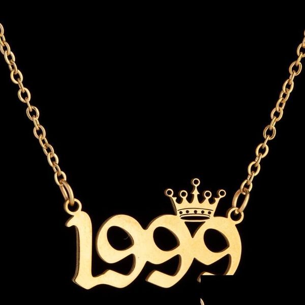 pendant necklaces stainless steel crown birth year number necklaces custom name initial necklace pendants for women girls birthday j dhkms, Silver
pendant necklaces stainless steel crown birth year number necklaces custom name initial necklace pendants for women girls birthday j dhkms, Silver