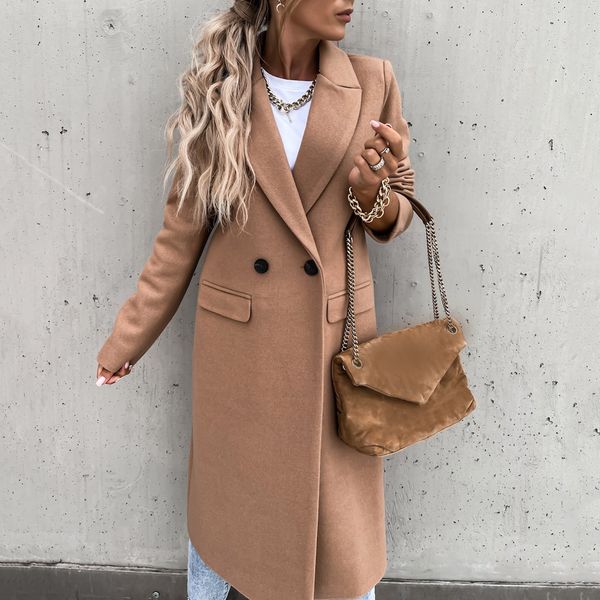 women's wool blends double breasted waist coat acrylic hiking winter jackets womens woolen cotton women 221114, Black
women's wool blends double breasted waist coat acrylic hiking winter jackets womens woolen cotton women 221114, Black