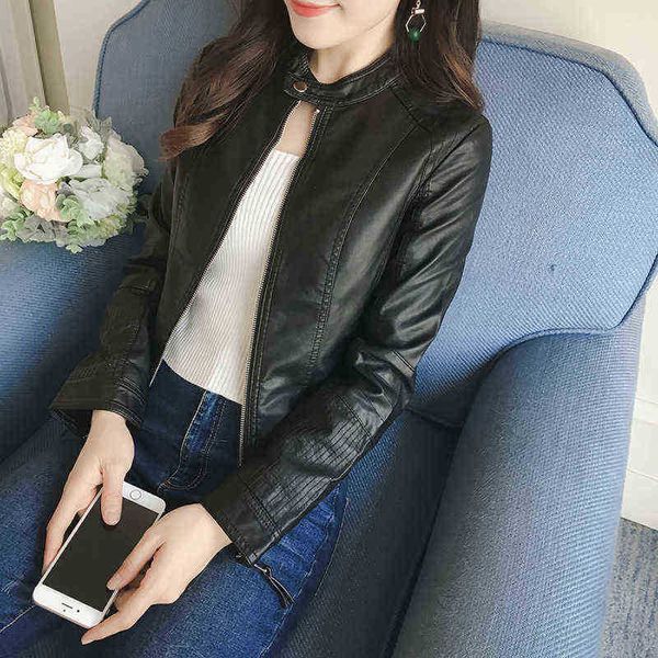 ftlzz new spring faux leather jacket women slim vintage black soft motorcycle short jackets lady bomber jacket outrunner j220727
ftlzz new spring faux leather jacket women slim vintage black soft motorcycle short jackets lady bomber jacket outrunner j220727