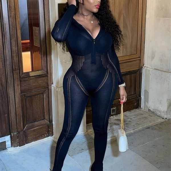 womens jumpsuits rompers sibybo knitted jumpsuit stretch hollow out zipper summer club outfits overalls 221113, Black;white
womens jumpsuits rompers sibybo knitted jumpsuit stretch hollow out zipper summer club outfits overalls 221113, Black;white
