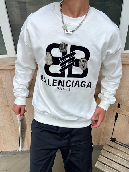double men's hoodies balencaigass sweatshirts designer letter autumn winter 22 b paris print casual sweater couple, Black 
double men's hoodies balencaigass sweatshirts designer letter autumn winter 22 b paris print casual sweater couple, Black