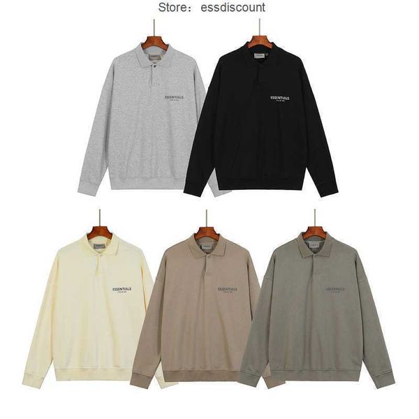 ess hoodies multi thread essential season 7 polo collar sweatshirt back 3d letter glue pressing fog terry men's and women's sweate, Black;brown
ess hoodies multi thread essential season 7 polo collar sweatshirt back 3d letter glue pressing fog terry men's and women's sweate, Black;brown