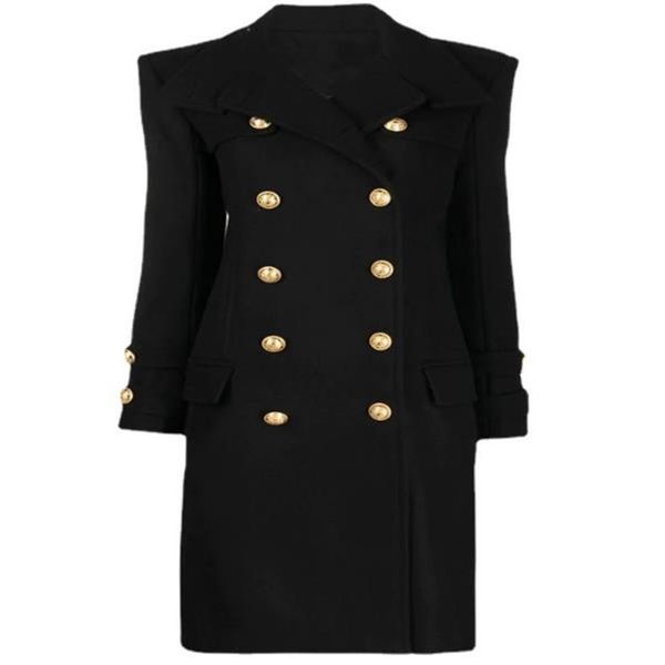 women's wool blends fashion winter ol double breasted woolen overcoat women handsome slim medium length wool blends outwear 221114, Black
women's wool blends fashion winter ol double breasted woolen overcoat women handsome slim medium length wool blends outwear 221114, Black