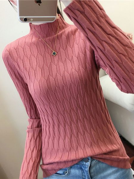 women's sweaters autumn winter sweater women korean long sleeve knitted female solid half high collar pullovers slim sueters de mujer, White;black
women's sweaters autumn winter sweater women korean long sleeve knitted female solid half high collar pullovers slim sueters de mujer, White;black