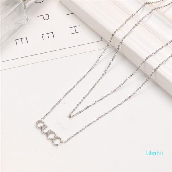 2021 extravagant design necklace double fashion love letter stainless steel women jewelry whole281f, Silver
2021 extravagant design necklace double fashion love letter stainless steel women jewelry whole281f, Silver