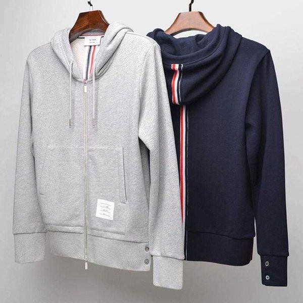 mens hoodies thoms brownn sweatshirts sweater trendy tb men's spring and autumn stripe zipper hooded slim coat long sleeve pullover fam, Black
mens hoodies thoms brownn sweatshirts sweater trendy tb men's spring and autumn stripe zipper hooded slim coat long sleeve pullover fam, Black