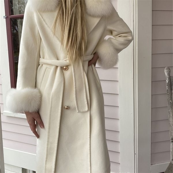 womens fur faux oftbuy real coat winter jacket women natural collar cashmere wool blends long outerwear ladies streetwear 221112, Black
womens fur faux oftbuy real coat winter jacket women natural collar cashmere wool blends long outerwear ladies streetwear 221112, Black