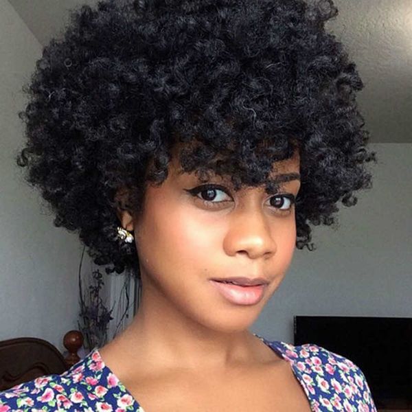 women's hair wigs lace synthetic wig lady small curly hair explosive head chemical fiber headgear girl, Black
women's hair wigs lace synthetic wig lady small curly hair explosive head chemical fiber headgear girl, Black